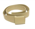 Devanet custom made web belt with colour matched buckle